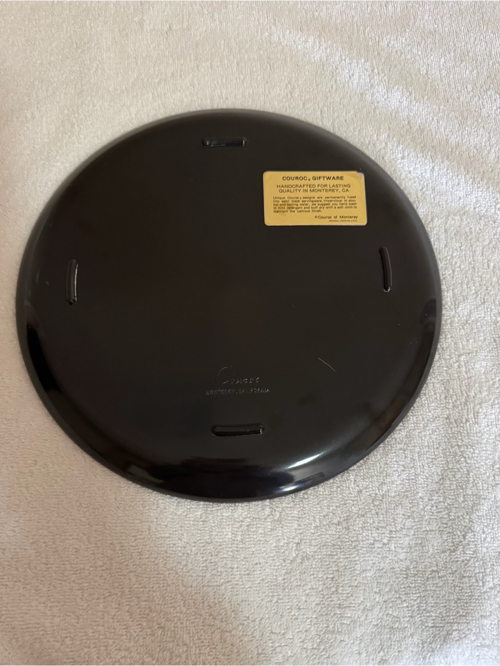 Vintage Black Decorative Duck Accent Plate - Home Dining - Picture 3 of 8